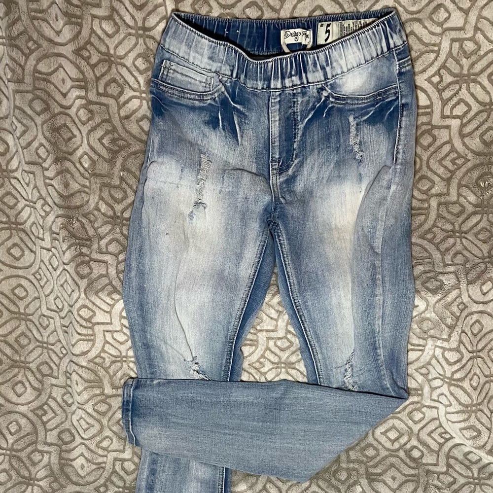Acid Wash Skinny Jeggings